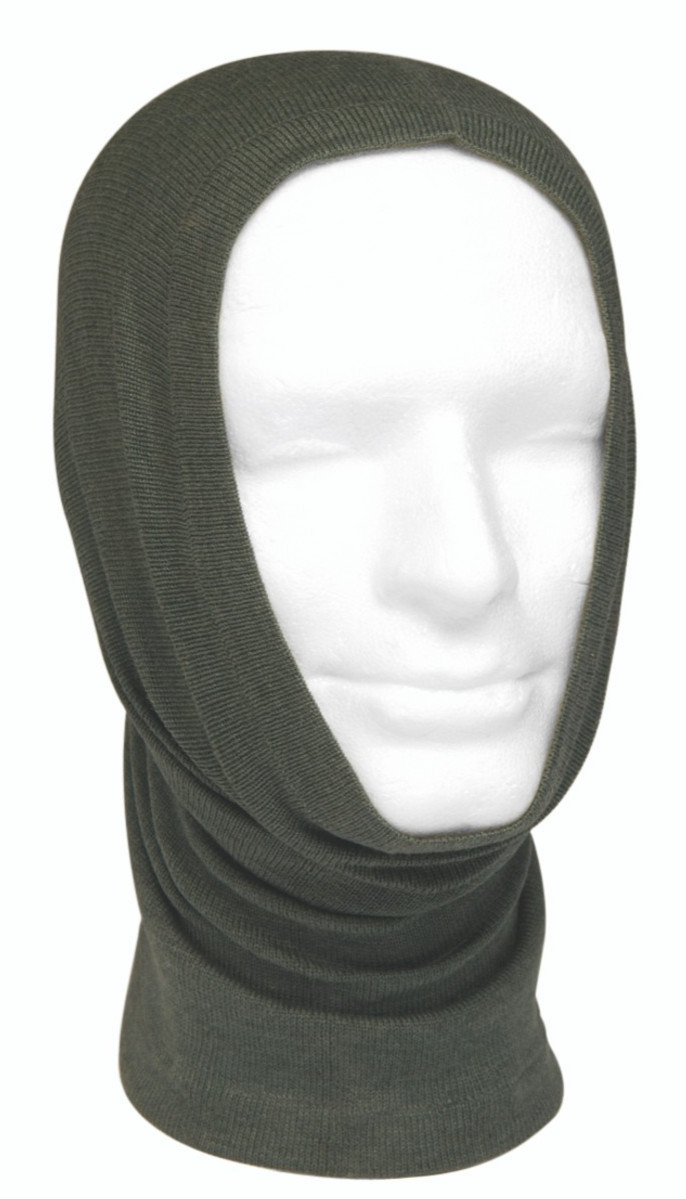 Vintage East German NVA wool face mask/neck warmer, NOS cd., free U.S. shipping