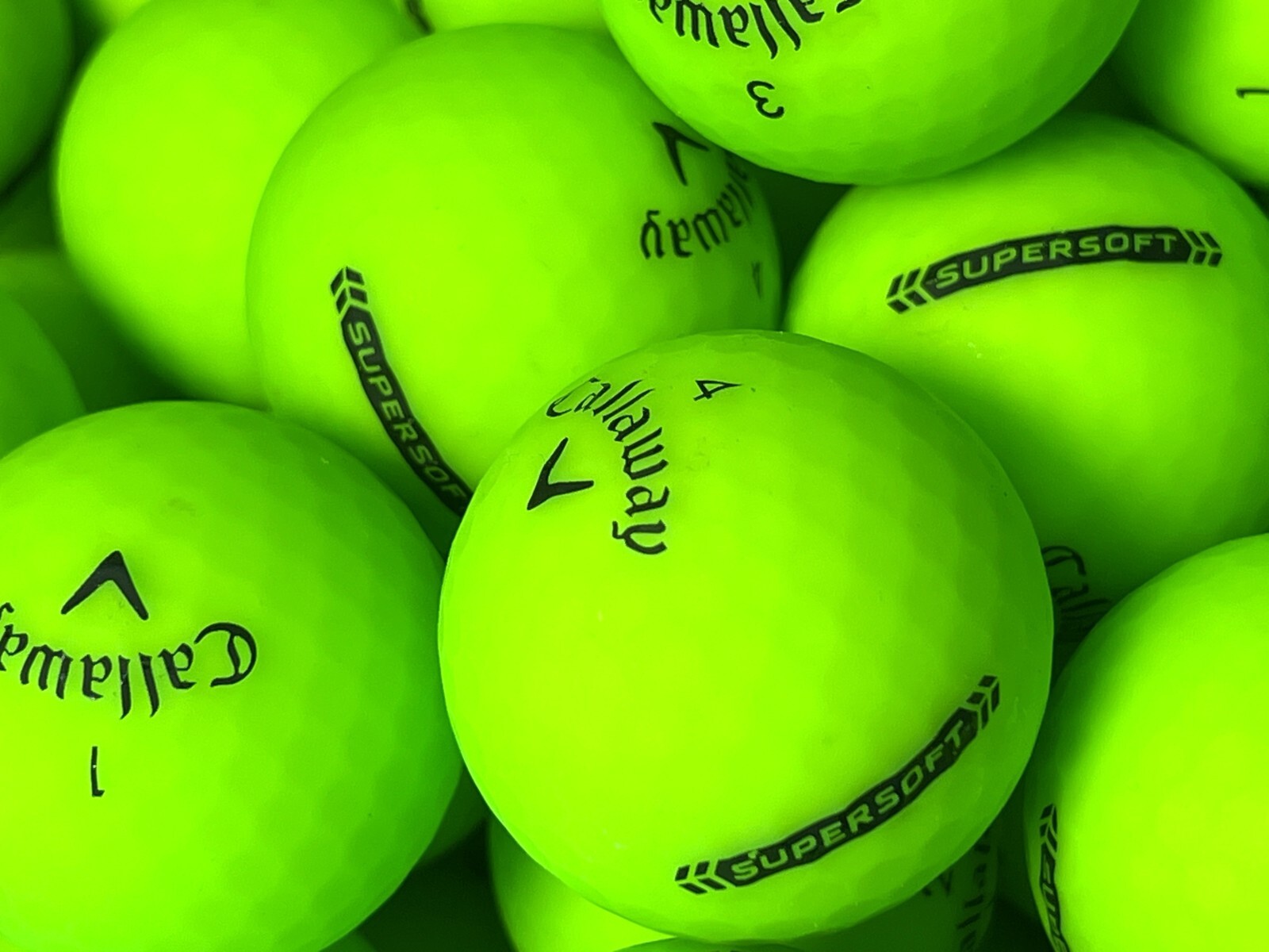 36 Premium AAA Green Callaway Supersoft Used Golf Balls