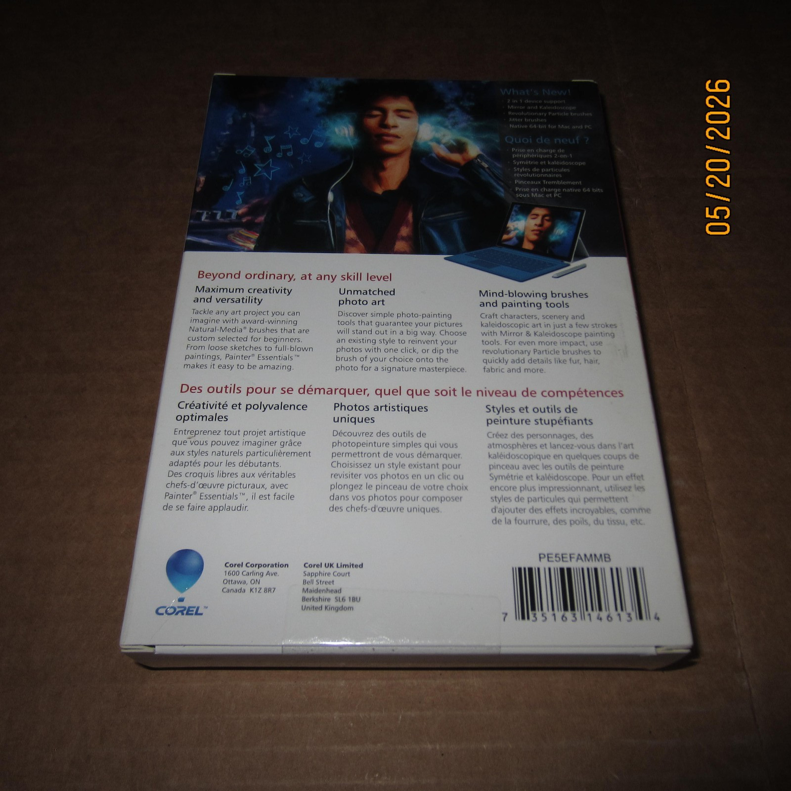 NEW Corel Painter Essentials 5 Software Windows 8 Or MAC Drawing Painting