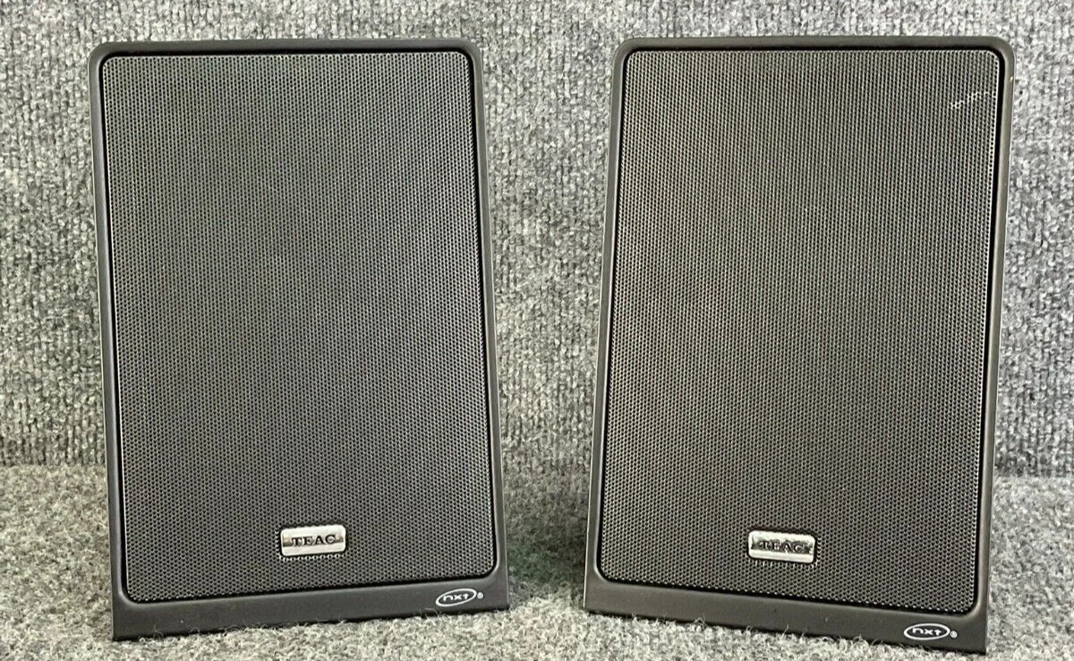 TEAC NXT9 Flat Panel Hi-Fi Speakers Pair Black Used 31153
