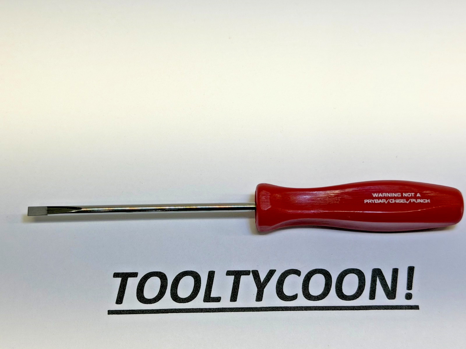 Snap-on Tools USA NEW RED Mini Hard Grip Flat Head Screwdriver SDD304AR