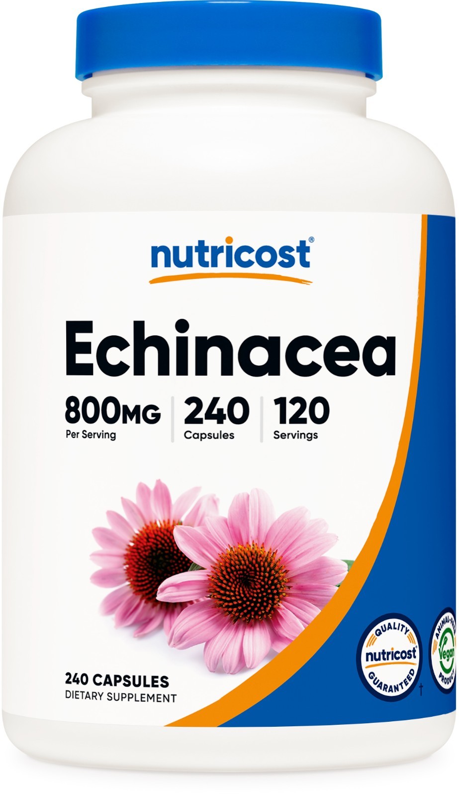 Nutricost Echinacea 800mg, 240 Vegetarian Capsules - 120 Servings