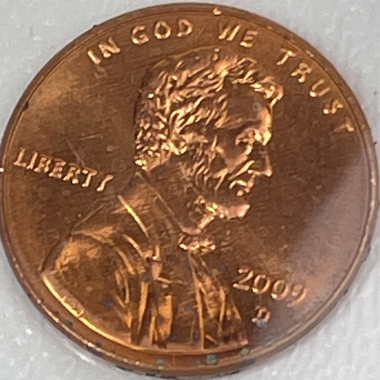 2009 D Lincoln Professional Life Cent Bicentennial Series Copper Zinc