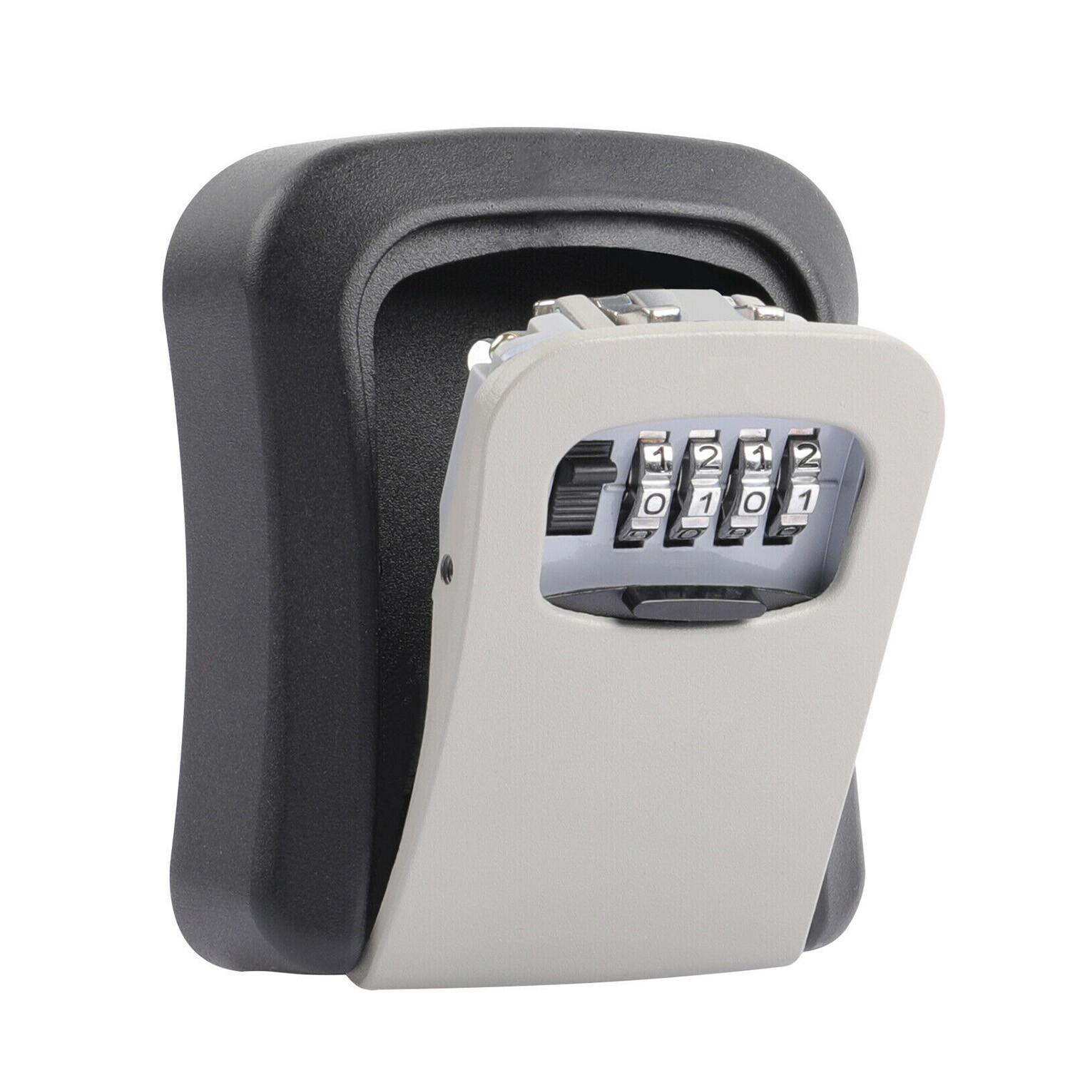 Safe Lock Box Combination Wall Mount Security Storage Case Organizer 4 Digit Key