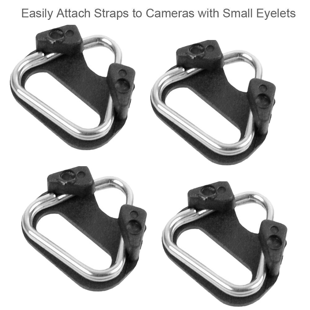 20Pack Camera Strap Triangle Split Ring Adapter + Cap For Fuji Lecia Nikon Canon