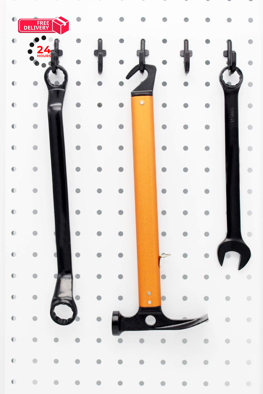 Colorstorm Pegboard Hooks Kit J Hook Assortment 100PK 100PK, Black