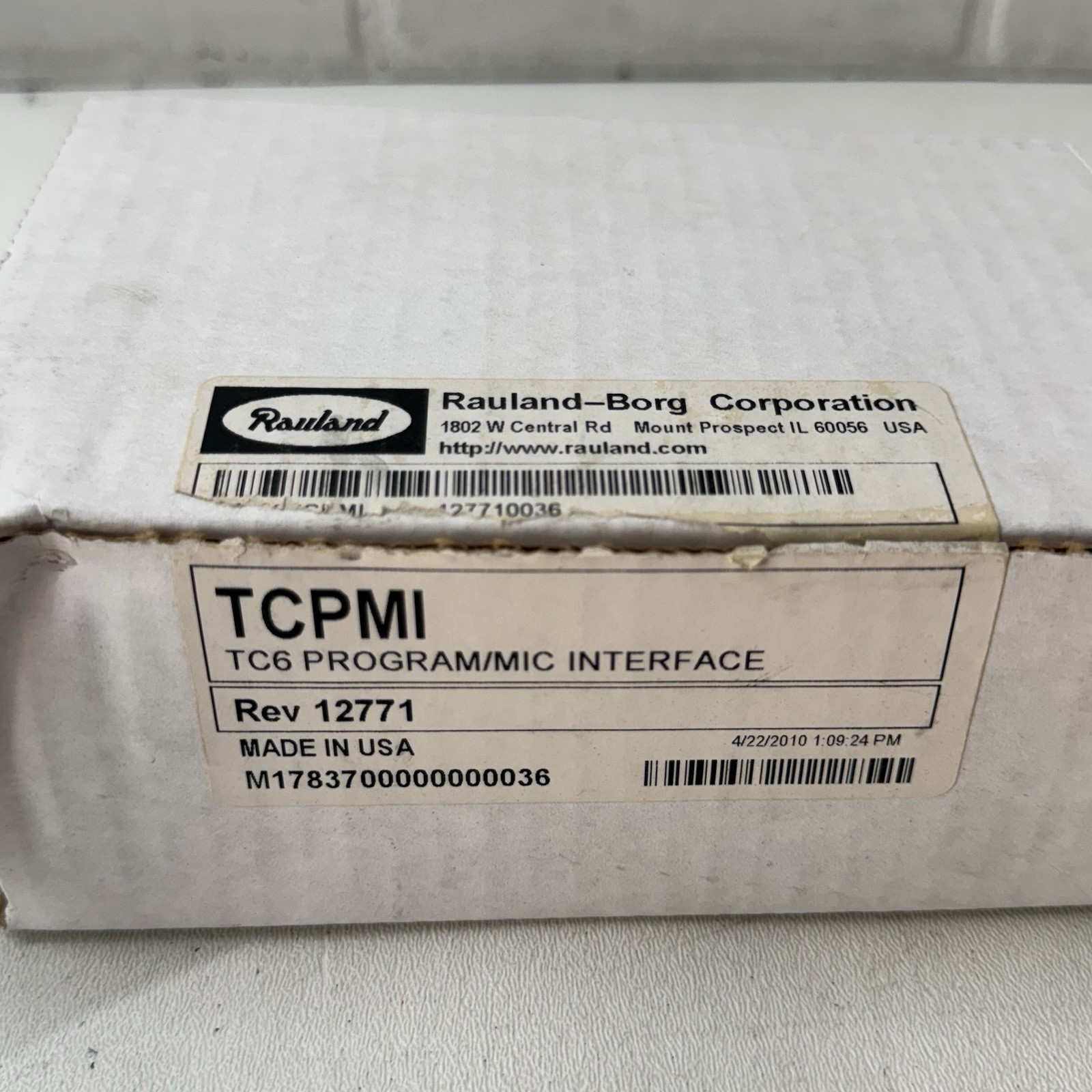 NEW - Rauland-Borg TCPMI TC-6 Program/Mic Interface