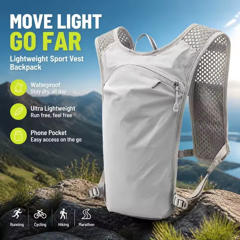 6L Breathable Running Cycling Hydration Pack Backpack,Lightweight For Men &Women
