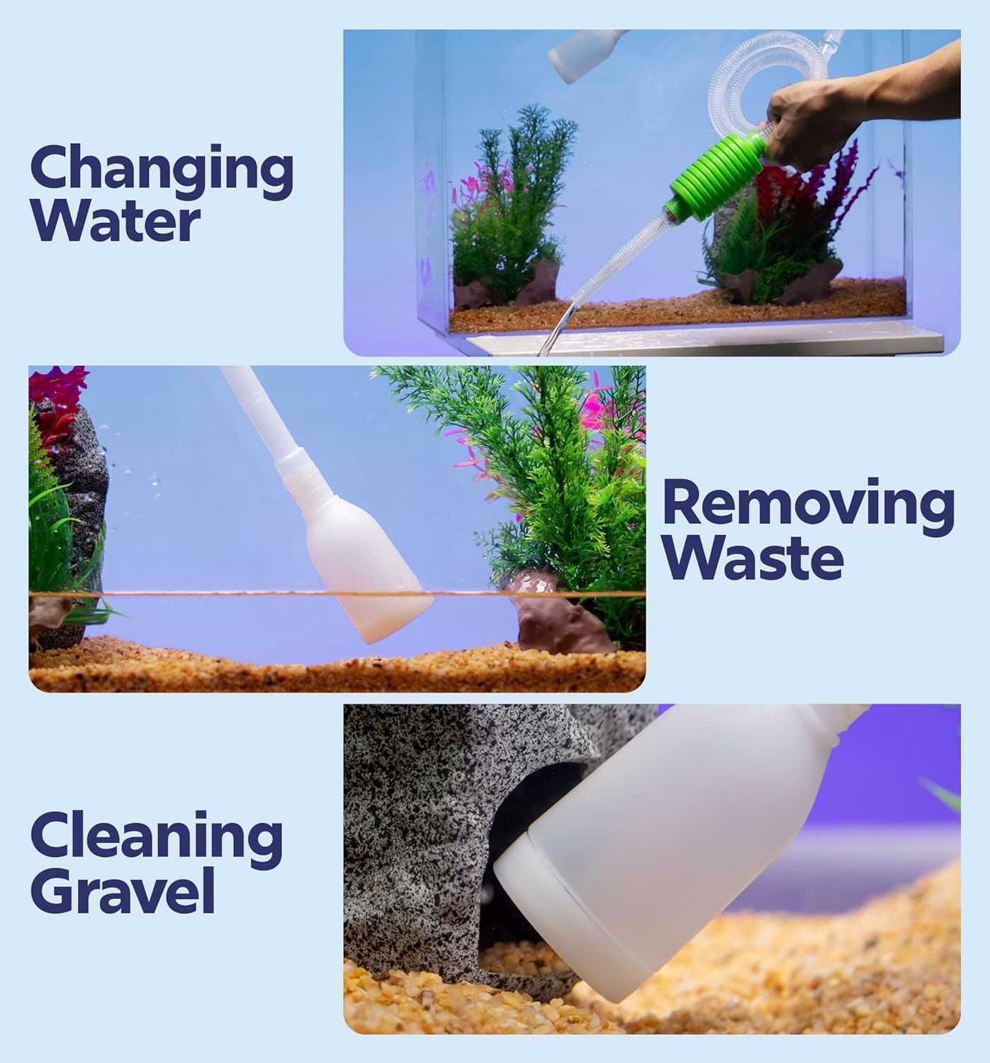 High-Value Fish Tank Hand Siphon - Hassle-Free Cleaning & Maintenance Tool