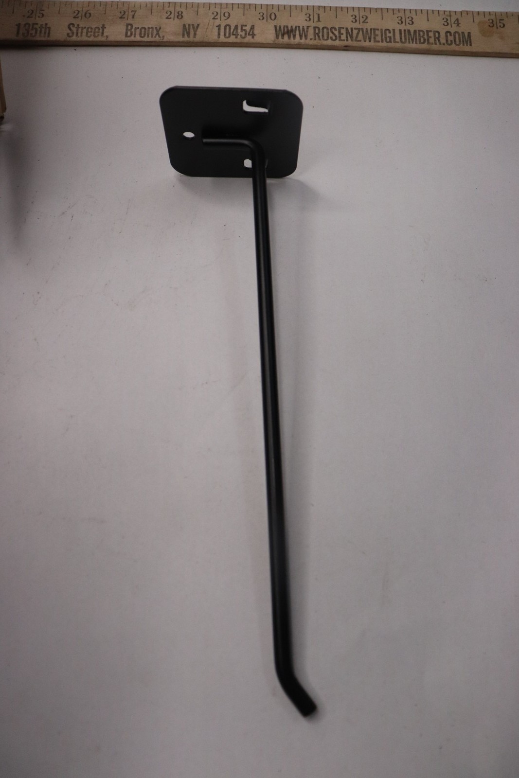 Peg Board Shelving Hang Hook Black 8-5/8"