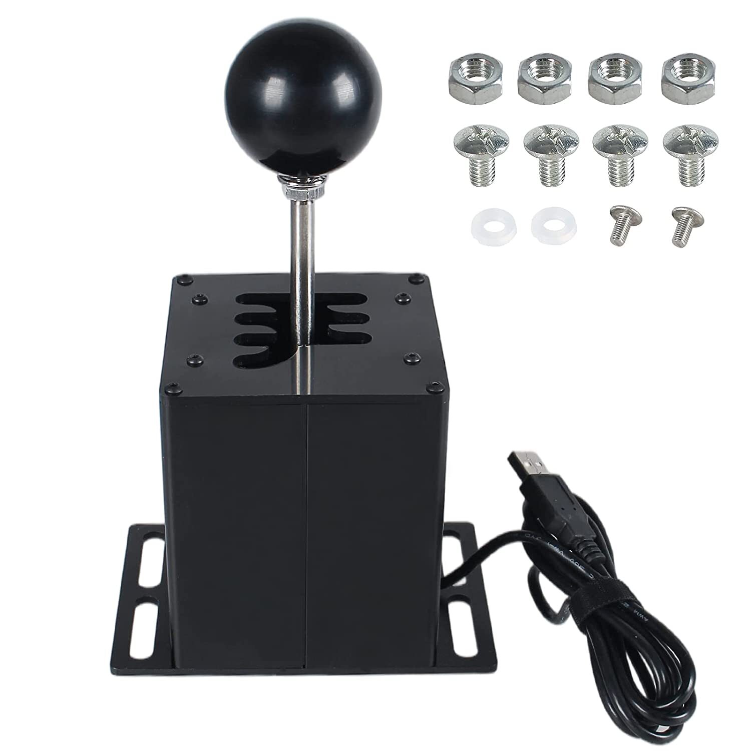 PC USB Sim Racing Shifter 6+R H Gear Shifter Fits for Logitech G29 G27 G25 G920