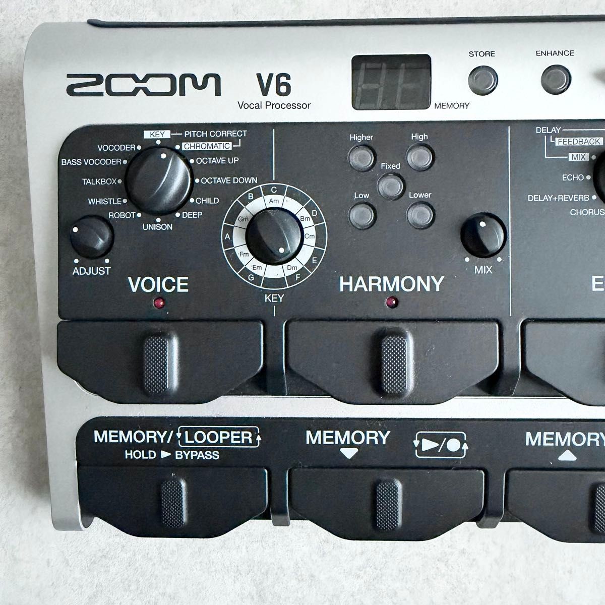 Zoom V6 Vocal Processor SGV-6 Mic Box AC Adapter Manual Tested from Japan