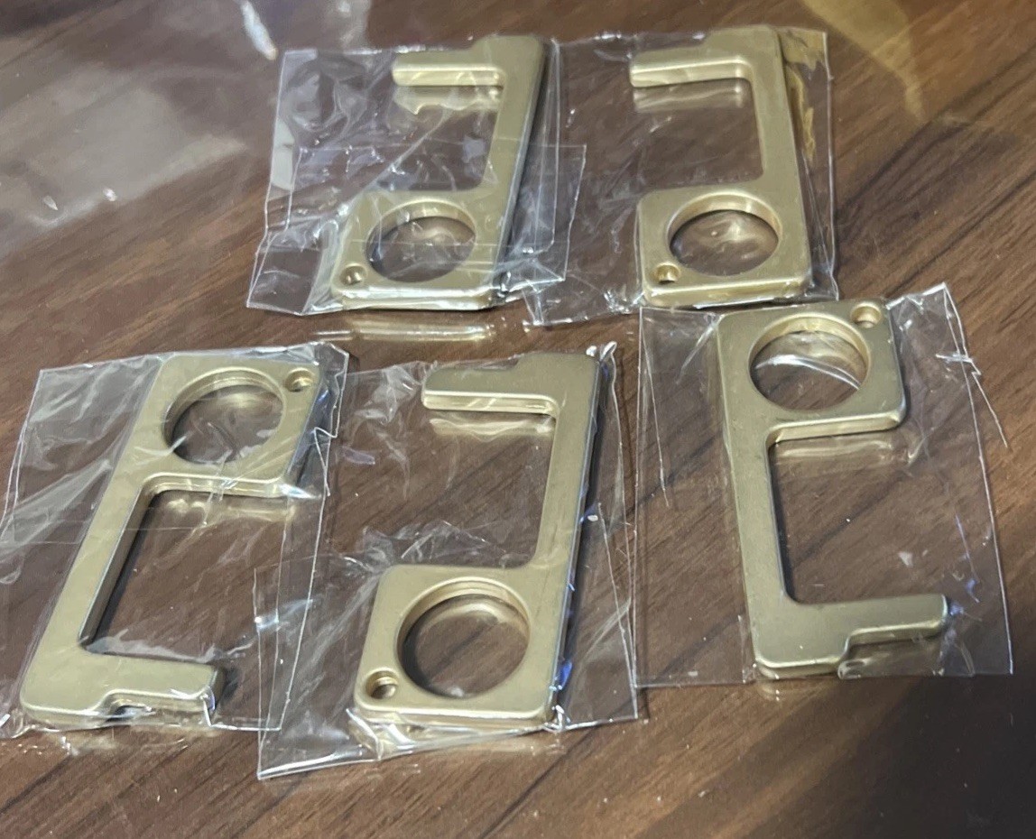 EDC Door Opener Handle Key Touchless Gold