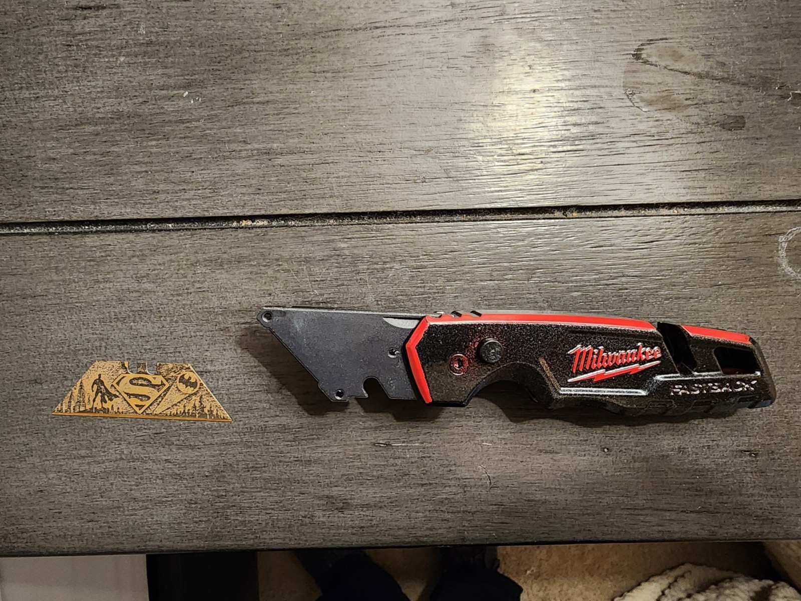 Custom Powder Coated Milwaukee Fastback With Custom Laser Engraved Blade