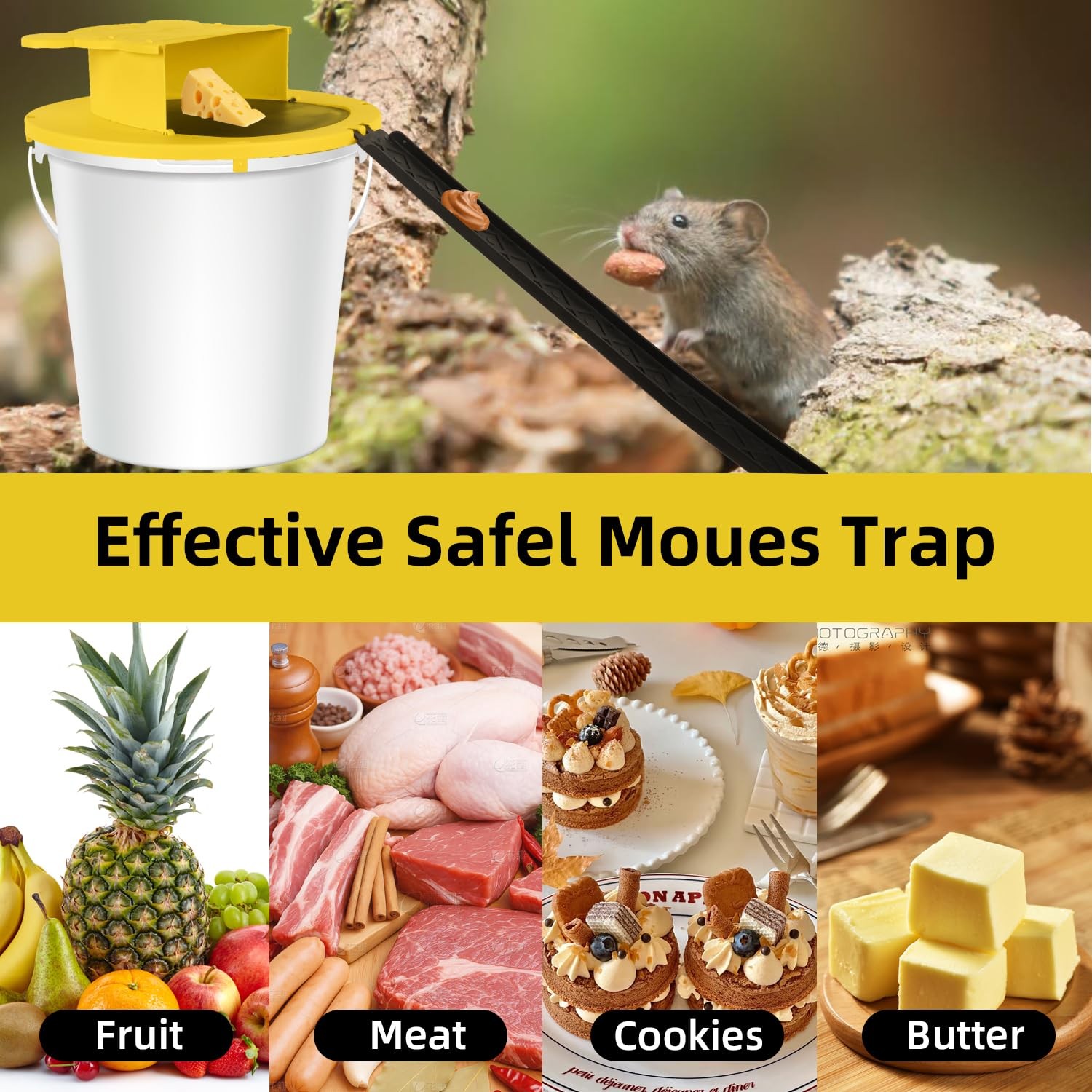 - Indoor For - Humane Or Lethal Rat - Abs - 5 Gallon