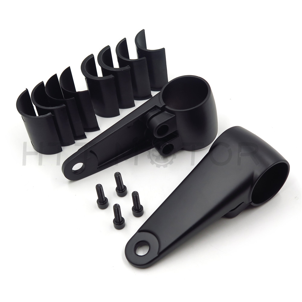 Black billet Aluminum Headlight Fork Mounting Brackets For 35mm 39mm 41mm Forks