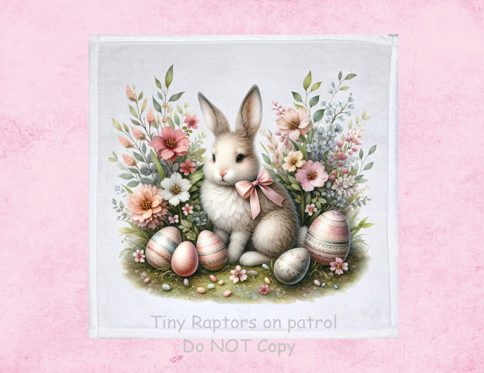 Bunny Dish Towel, 12x12, FREE shipping, hand, tea towel, bath, choice, gift