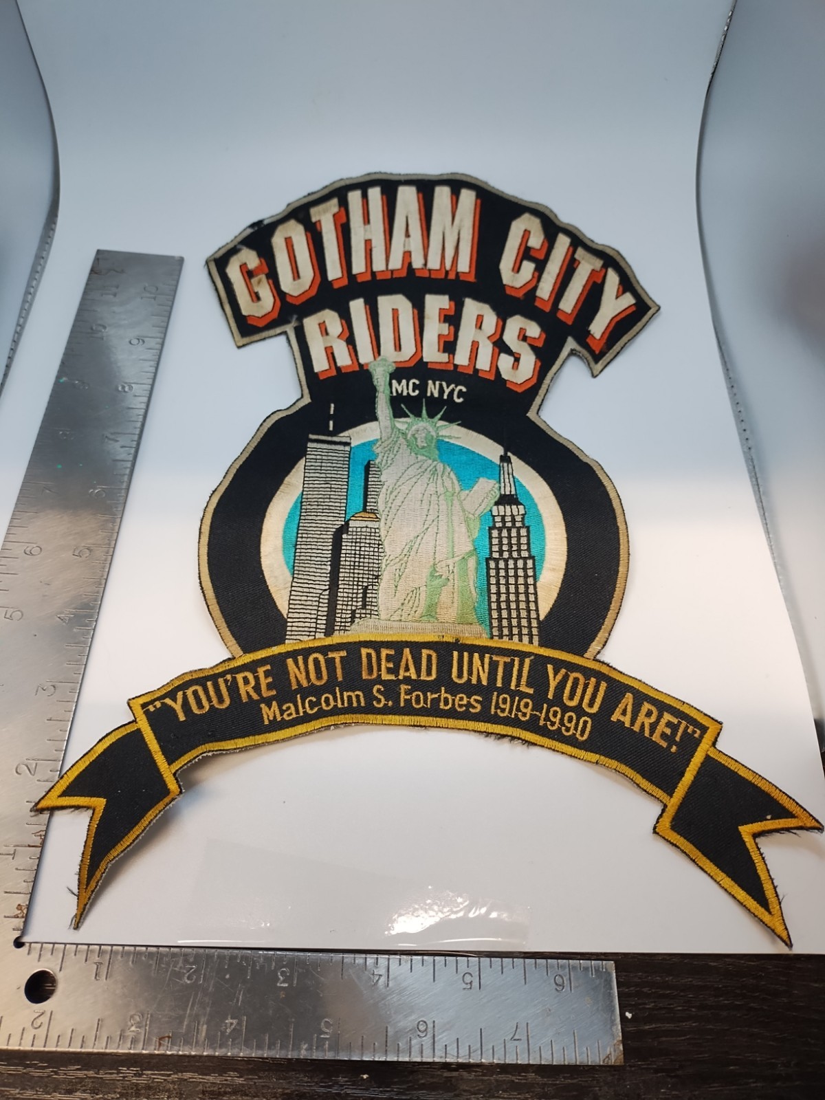Gotham City Riders MC NYC Back Patch Rocker Rare