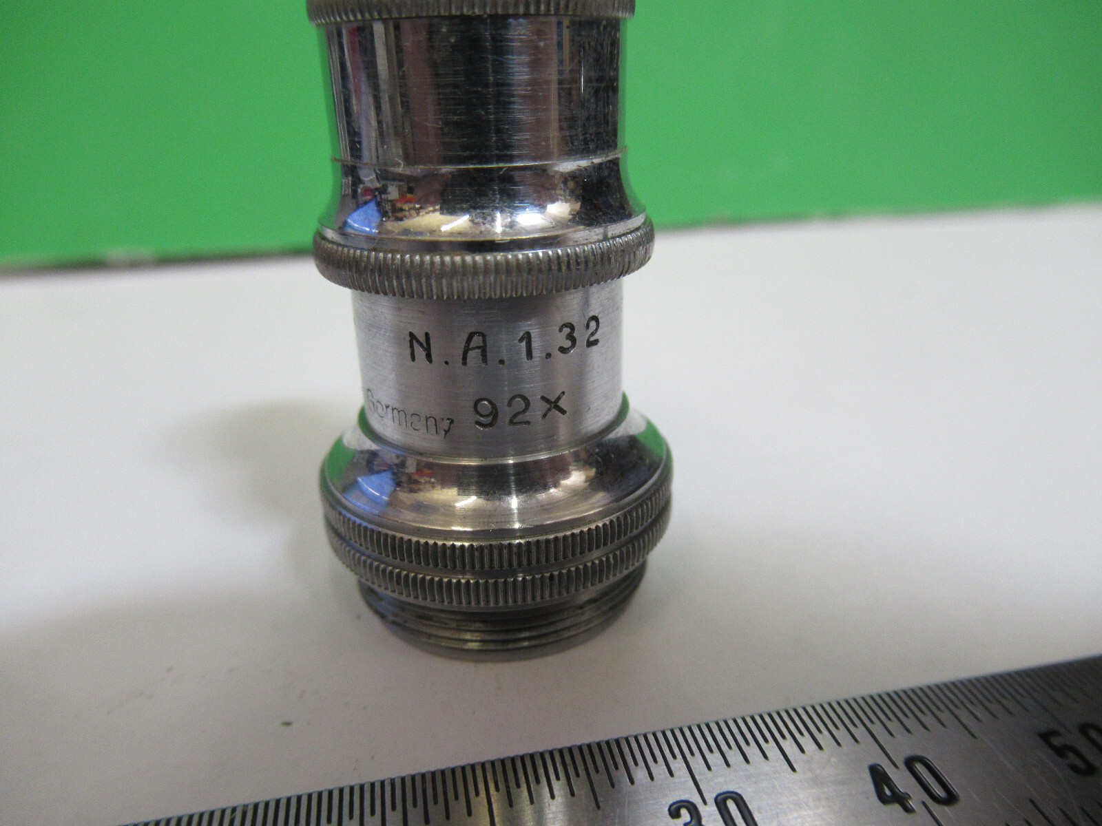 ANTIQUE BRASS ERNST LEITZ APO 92X OBJECTIVE MICROSCOPE AS PICTURED #H3-A-100