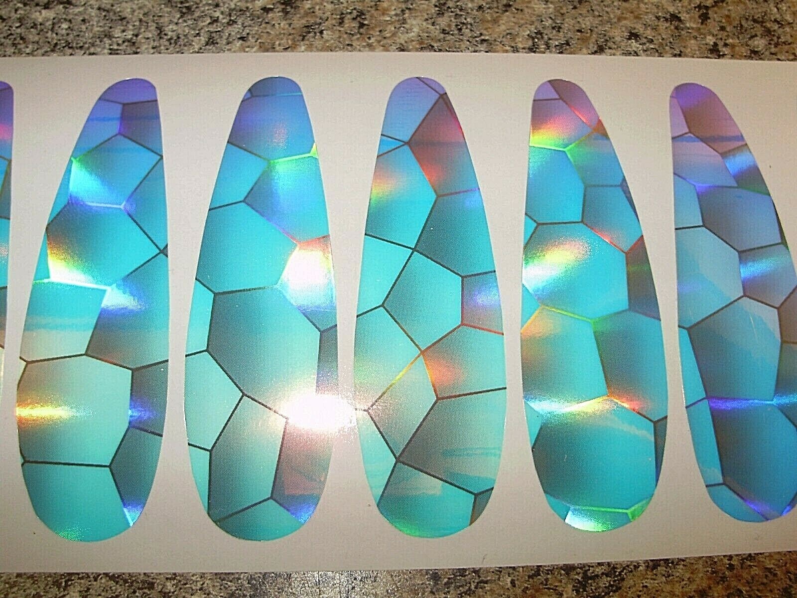 MOONSCAPE UV CLEAR HAGEN T Spoon Die Cut Fishing Lure Tape 6 Sizes