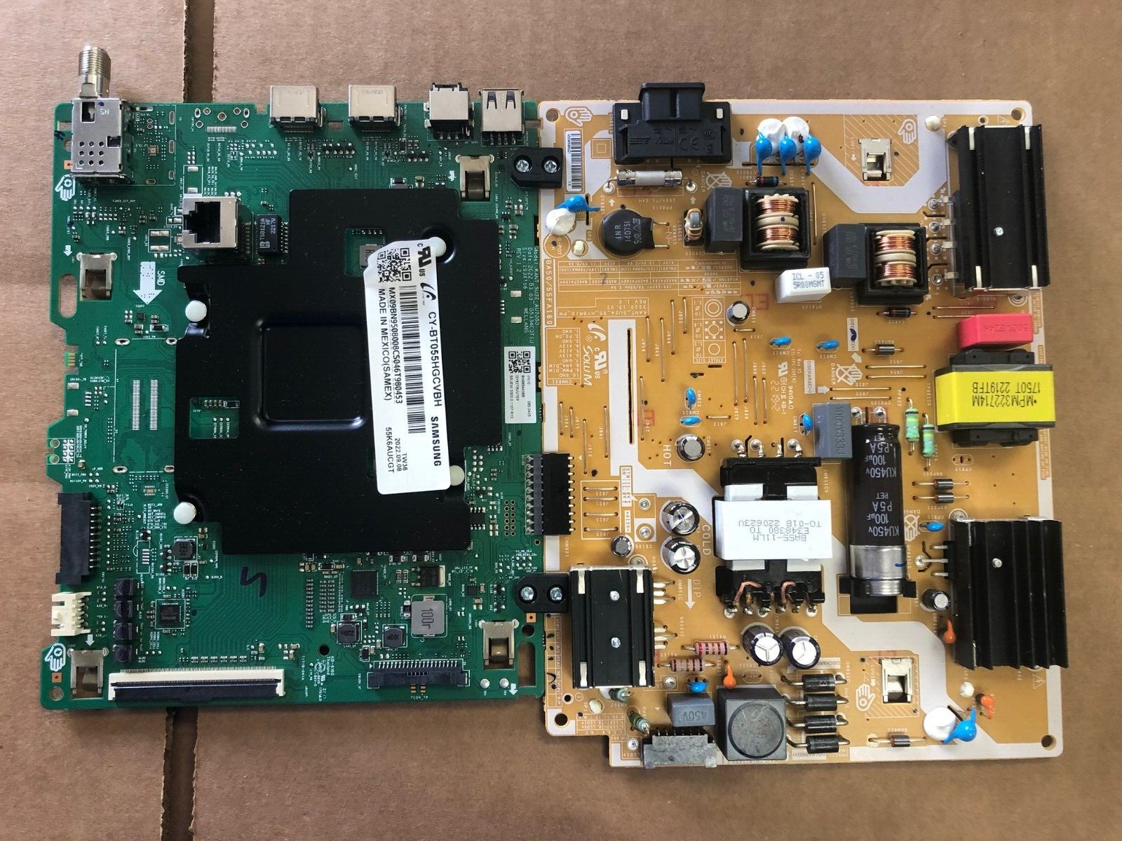 Samsung BN96-54438B Main Board Power Supply, panel # CY-BT055HGCVBH