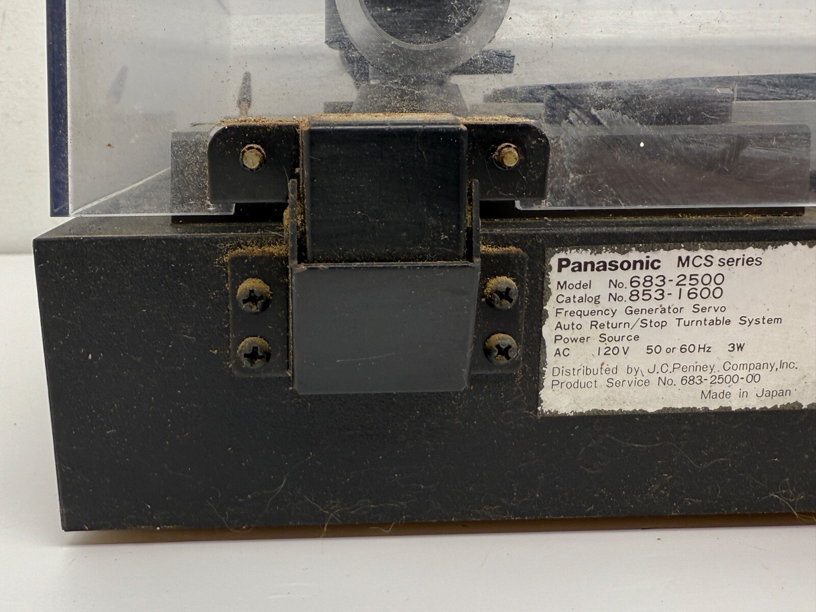 Panasonic MCS Series Matched Component System Servo/Belt Drive Turntable READ