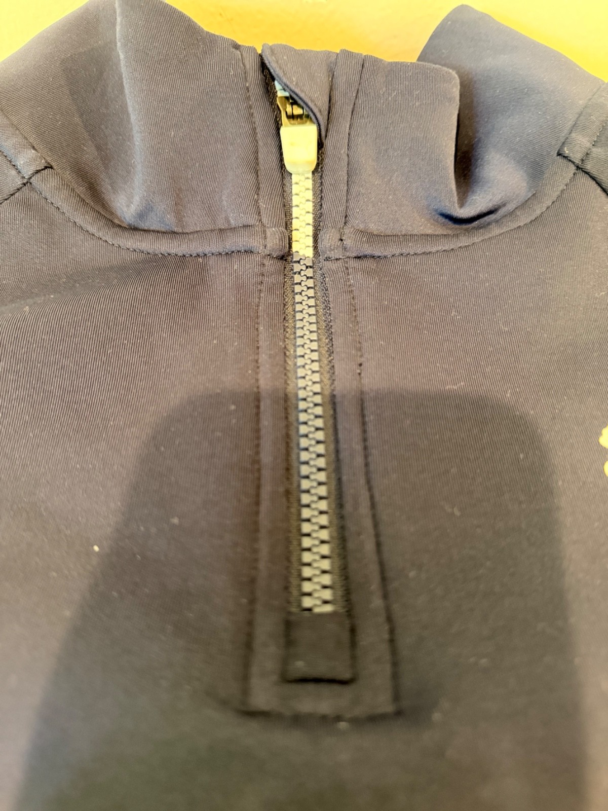 PUMA LIGHTWEIGHT 1/4 ZIP PULLOVER LONG SLEEVE POLY/SPANDEX NAVY BLUE MEDIUM