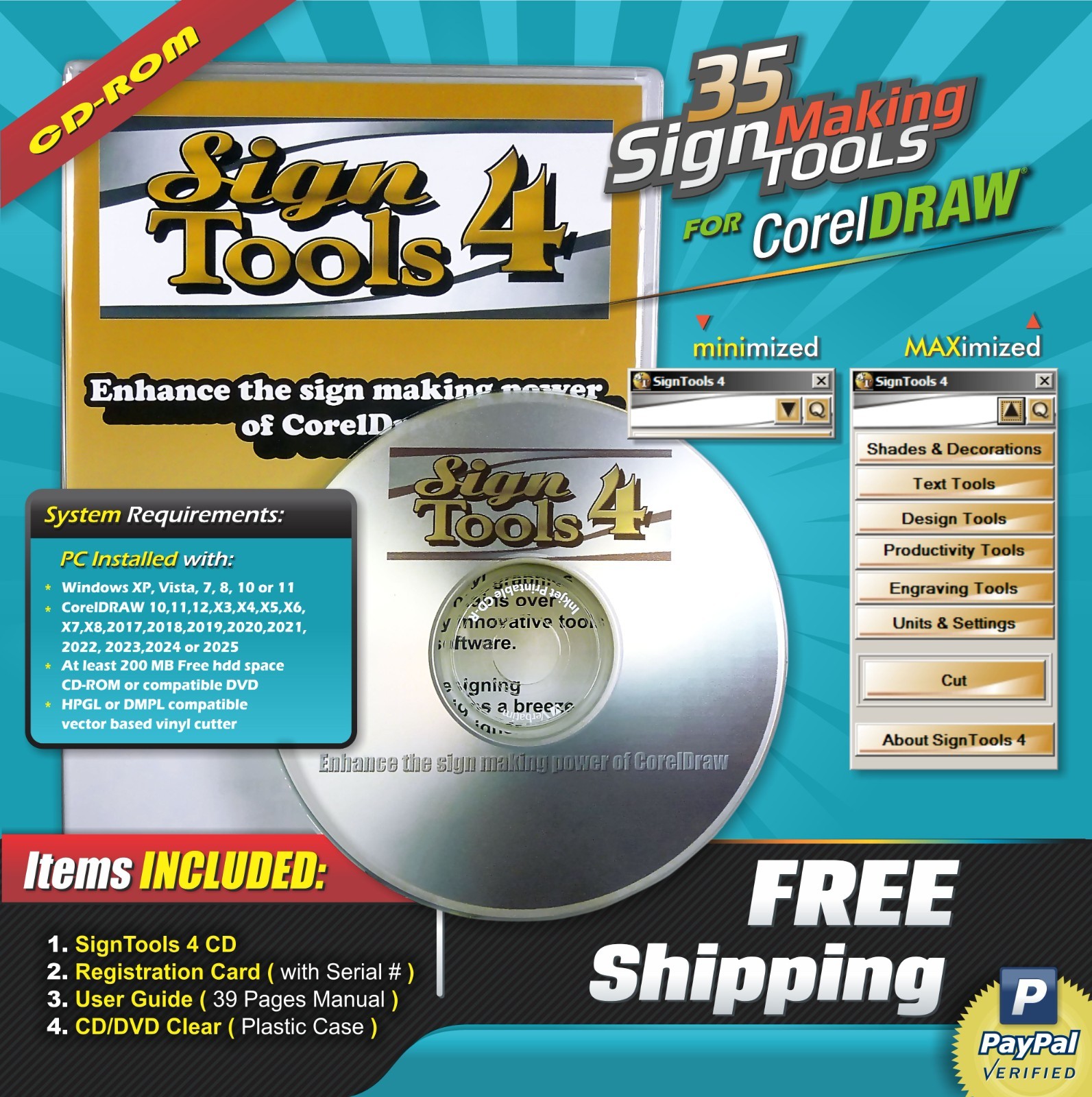 BEST Sign software for Graphtec Vinyl Plotter,  CorelDRAW & Adobe illustrator