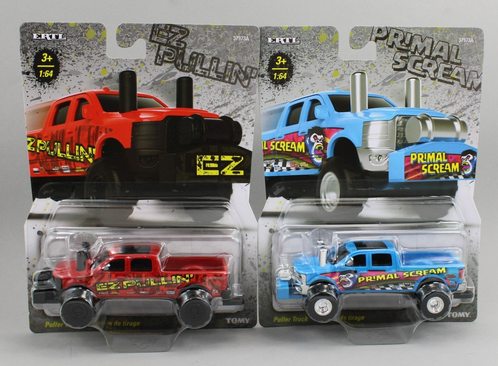 2025 ERTL 1:64 *PULLER* Red *EZ PULLIN & PRIMAL SCREAM* 4wd Pulling Truck *SET*