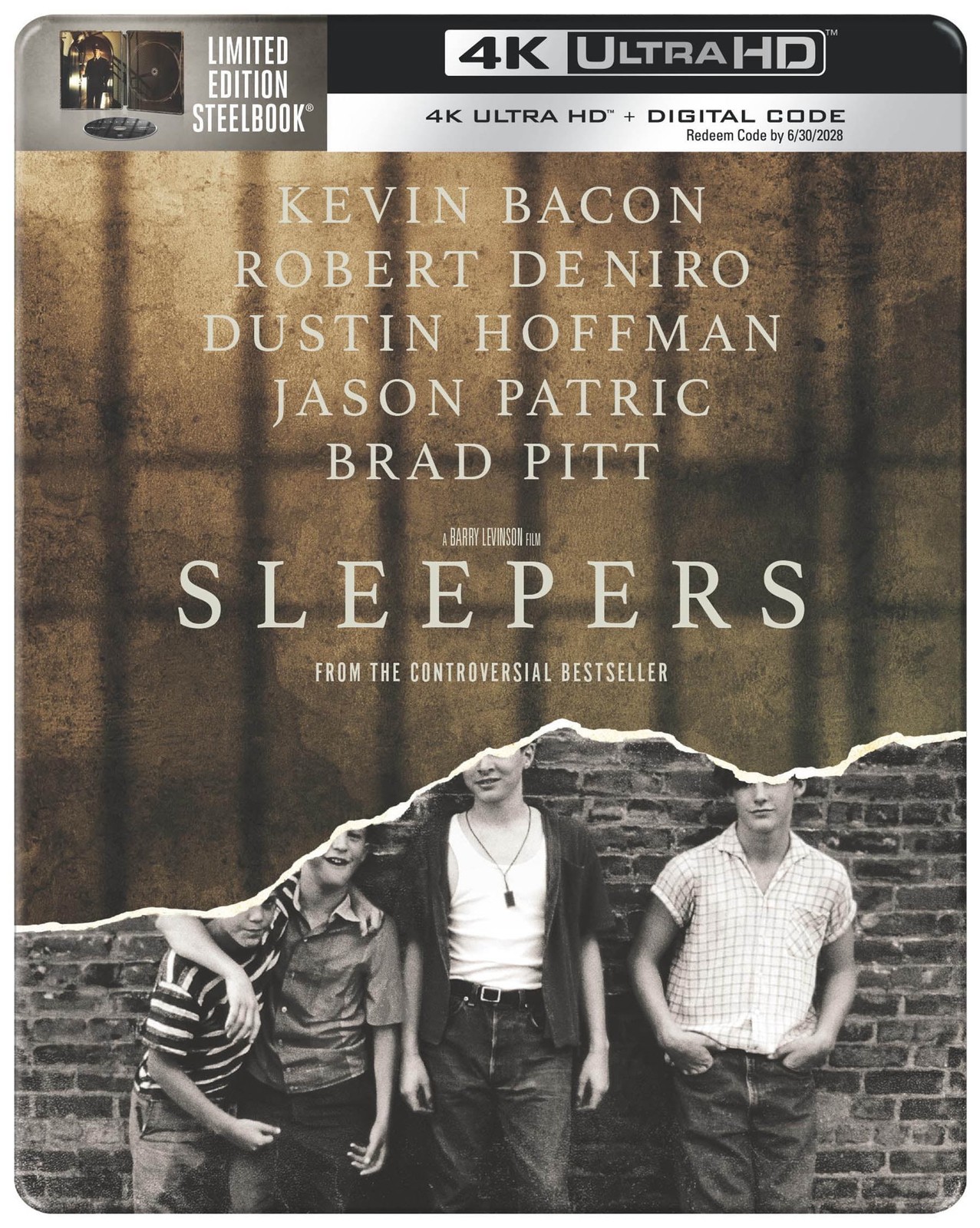 Sleepers 1996 Limited Edition Steelbook 4K Ultra HD Blu-ray Movie with Digital