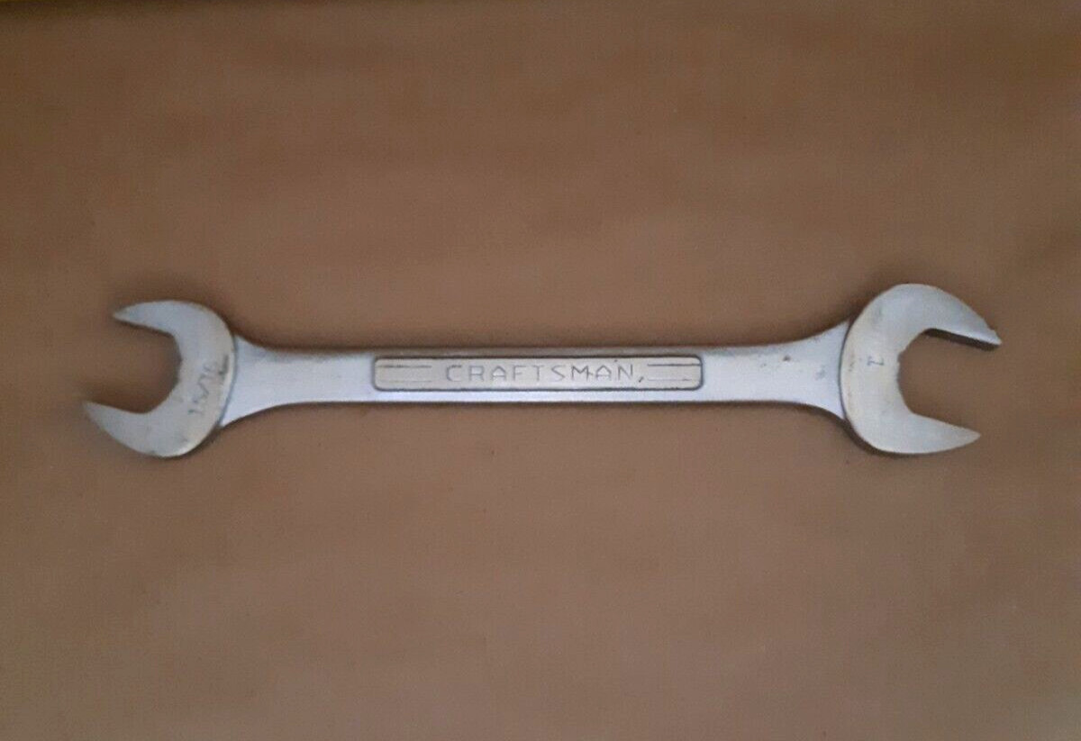 Vintage Craftsman 15/16" x 1" Double Open End Wrench =V= USA