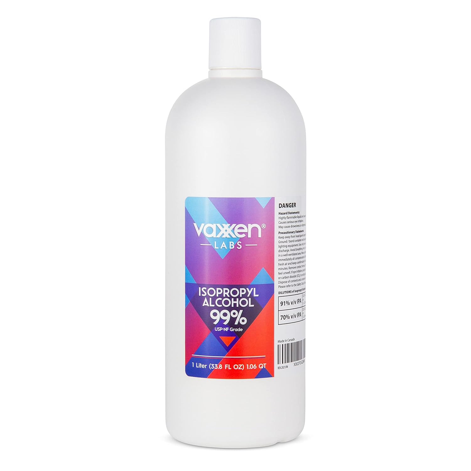 Isopropyl Alcohol 99% (IPA) Made in USA - USP-NF Grade - 99 Percent Concentrated