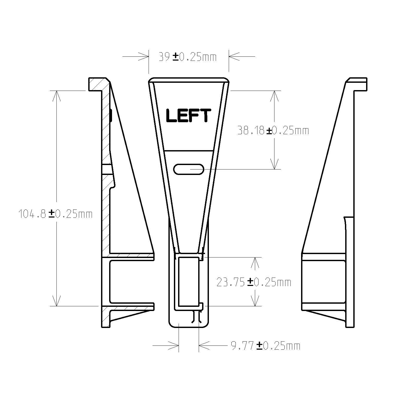 SET - LEFT & RIGHT Replacement Drawer Guide Mounting Brackets