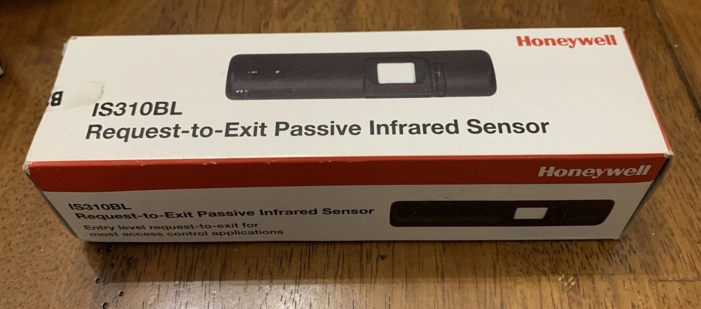 New Sealed Honeywell Security IS310BL Request To Exit Passive Infrared Detector