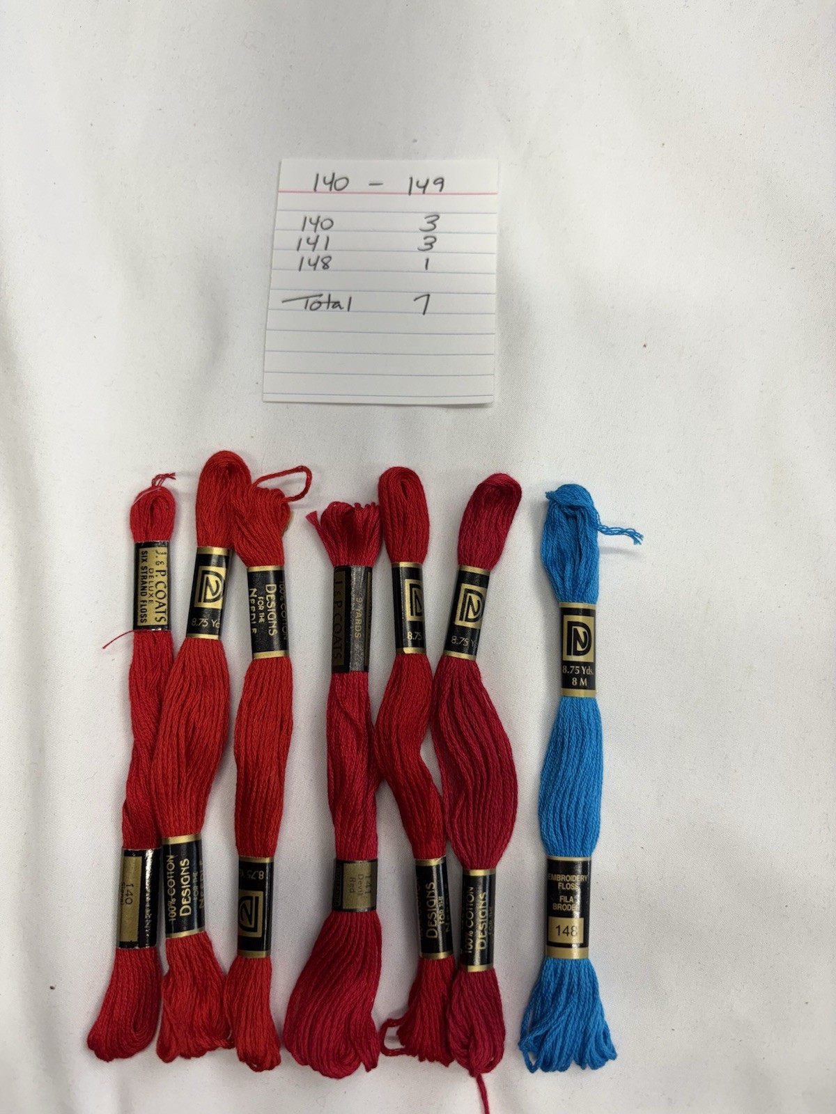Embroidery Thread Lot Numbers 100-199 154 Skeins