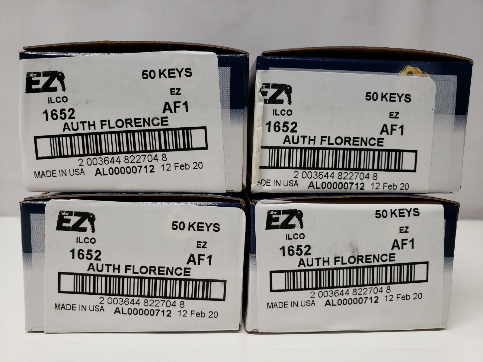 200 Ilco-Auth Florence Mailbox Blank Keys 1652-AL00000712-EZ AFI