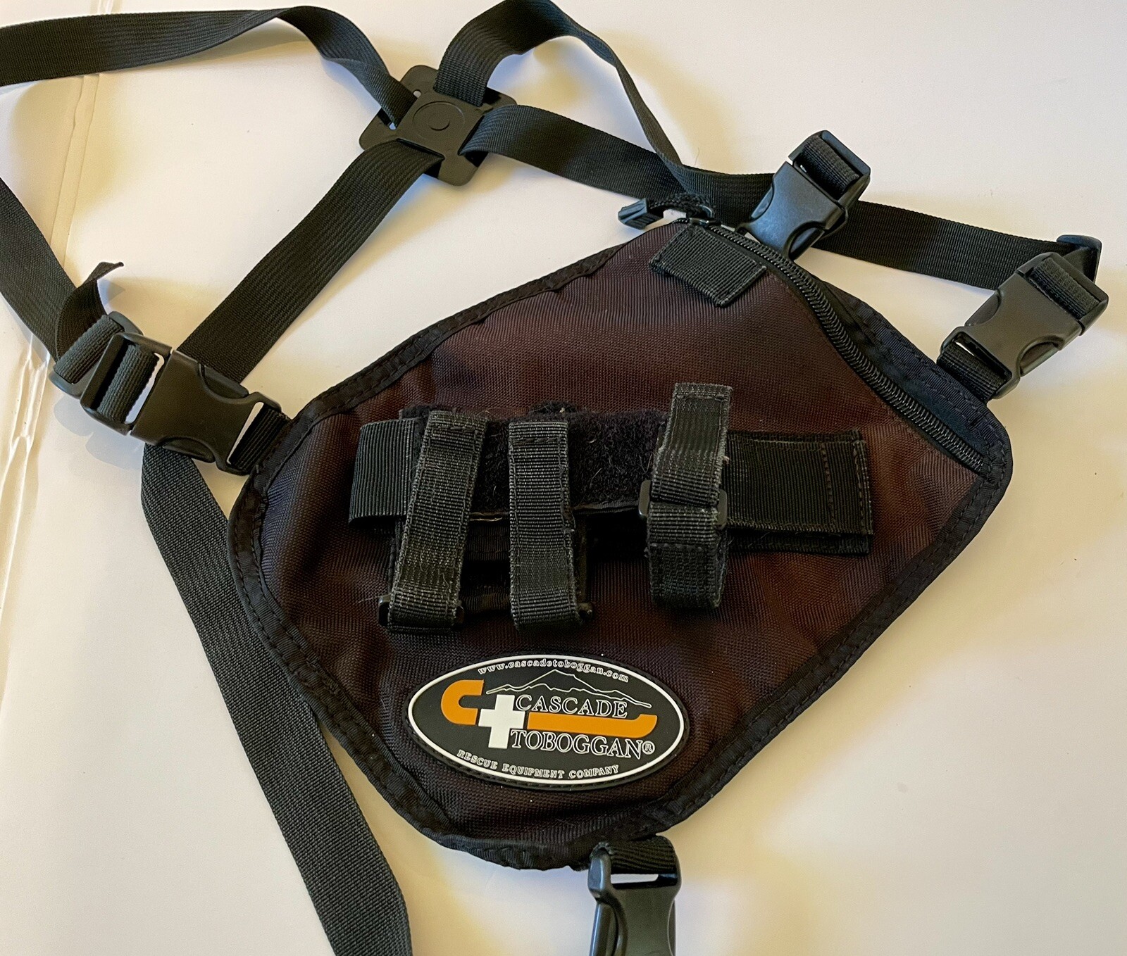CASCADE + TOBOGGAN Rescue Equipment Company Nylon Chest Pack Black First Aid