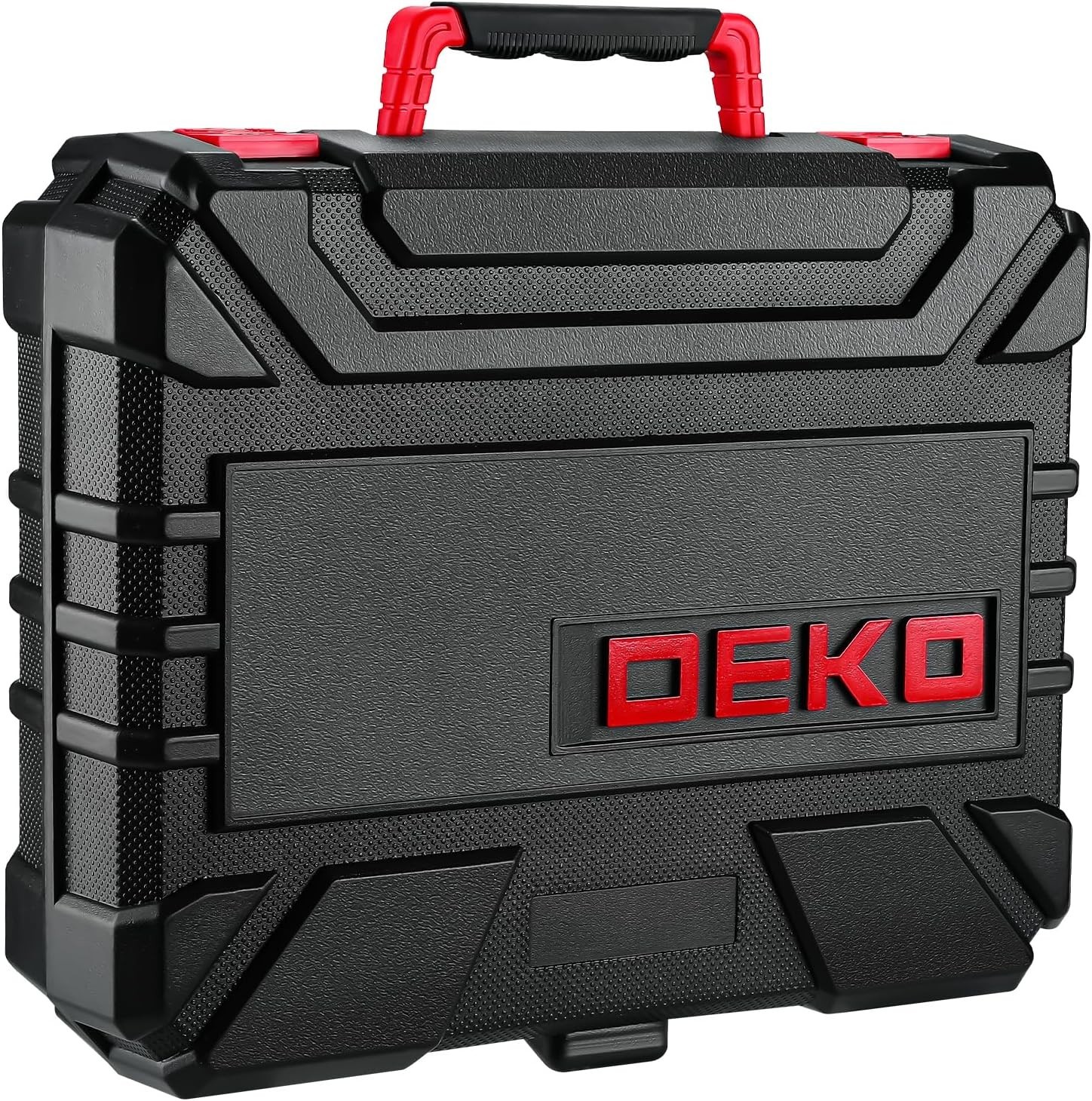 Drill Set: Tool Set with 8V Red Cordless Drill,126 pieces