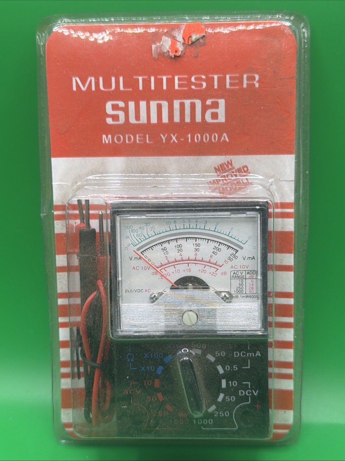 Sunma (YX-1000A) 13 Range 3 Colour Scale Pocket Size Analog Multitester