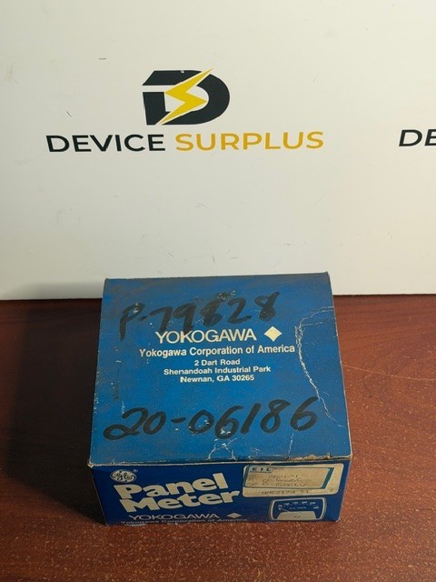 Yokogawa 254-4 Panel Meter 0–187VDC 0–22 Scale Screw RPM New