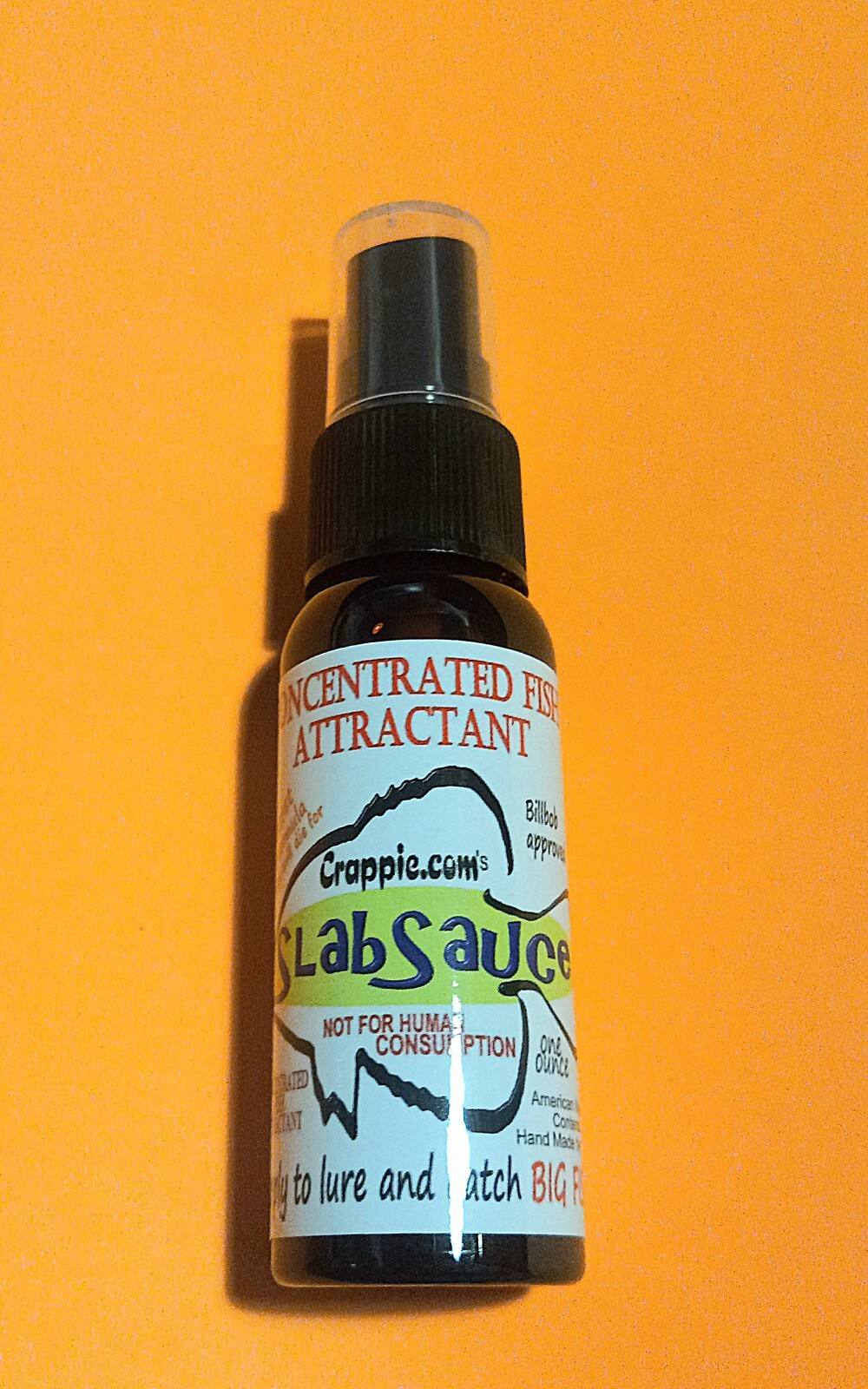 One Slab Sauce Slab Crappie Fish Attractant 1 oz. Spray On Bottle.