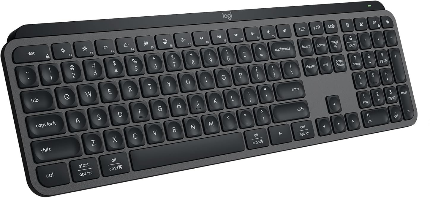 Logitech MX Keys Full-Size Bluetooth Wireless Keyboard -