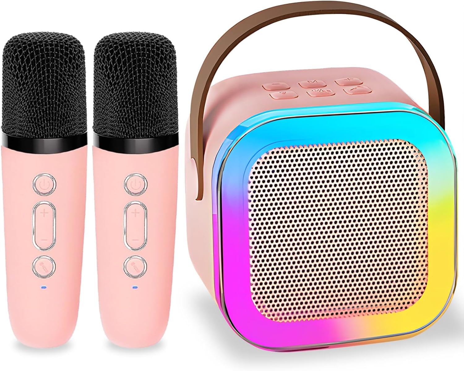 Karaoke Machine for Kids, Portable Bluetooth Mini Karaoke Microphone Singing Spe
