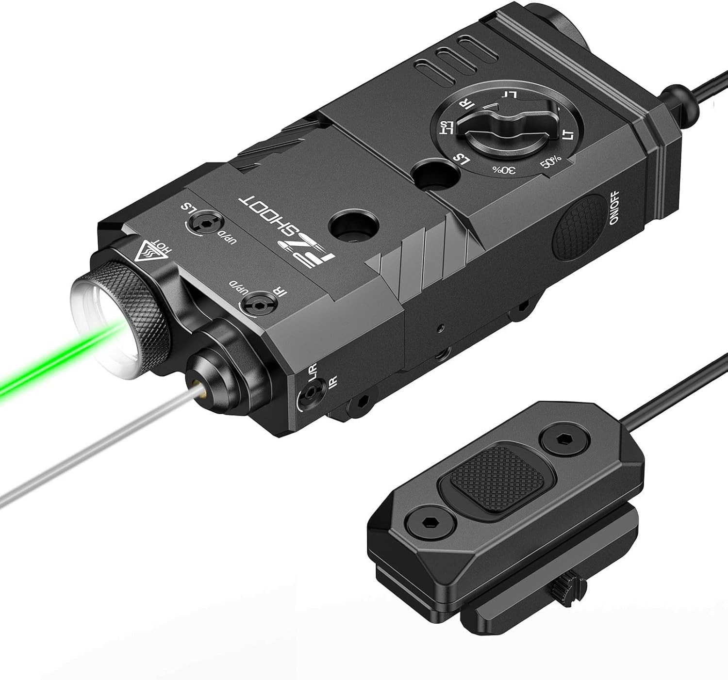 1600 Lumens Rifle Light Laser IR 3-in-1 Combo, Ar Light Laser Combo Magnetic