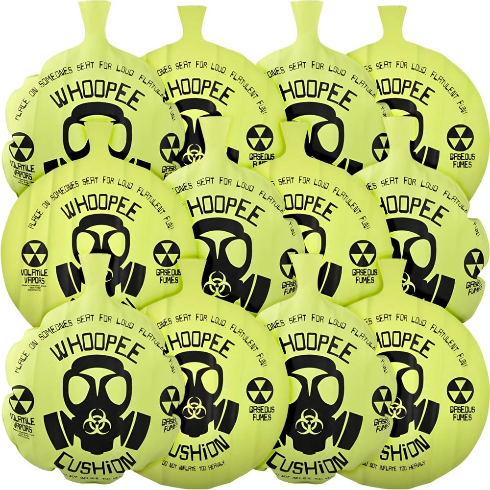 Rhode Island Novelty 17 Inch Mega Whoopee Cushion, One per 17", Green/ Black