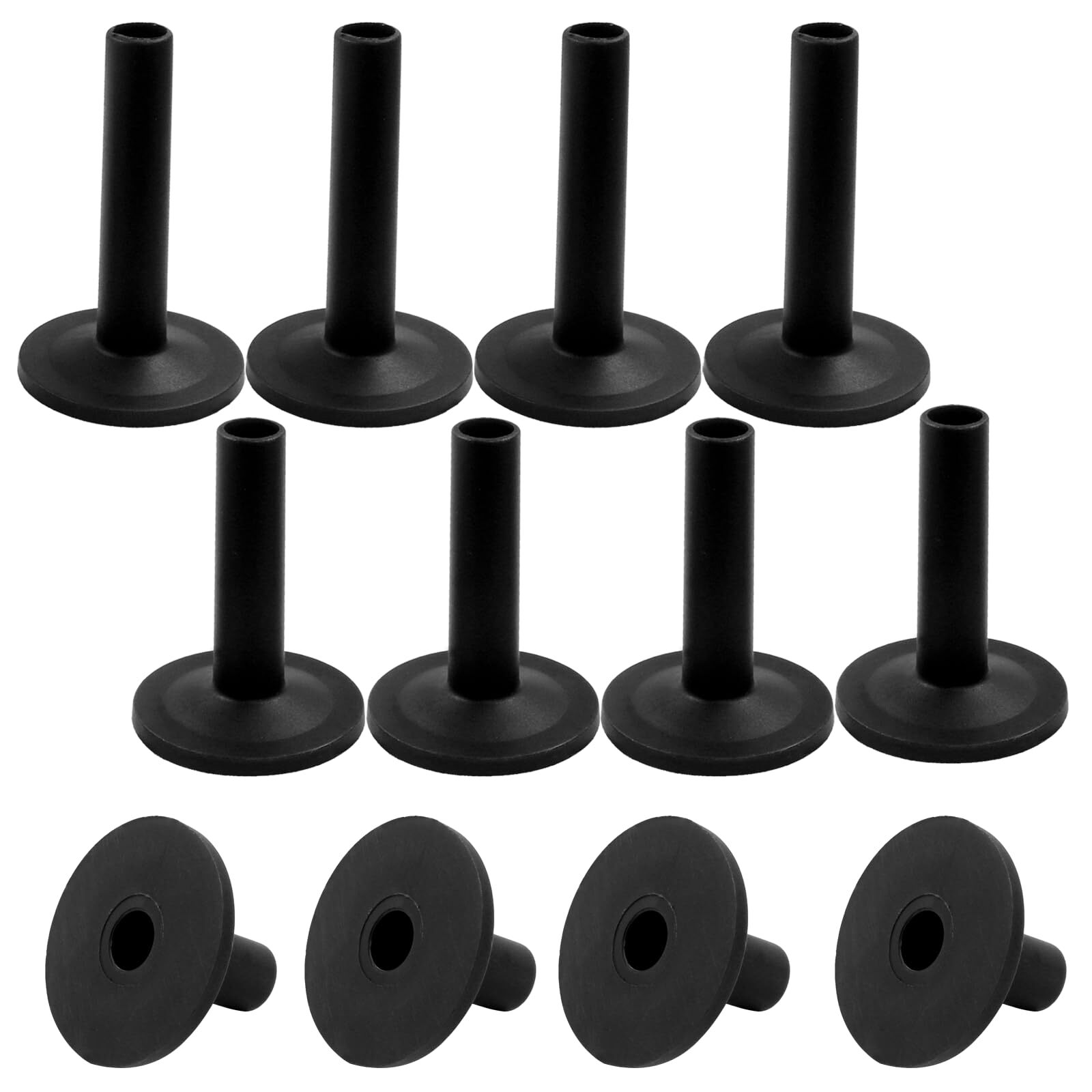 12 Pack 3 Sizes Cymbal Drum Sleeves Stand Replacement for Percussion Drum