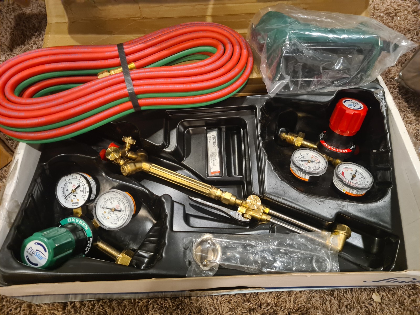 Linde ProStar Cutting Medium Duty Welding Torch G250 Oxygen Acetylene Kit