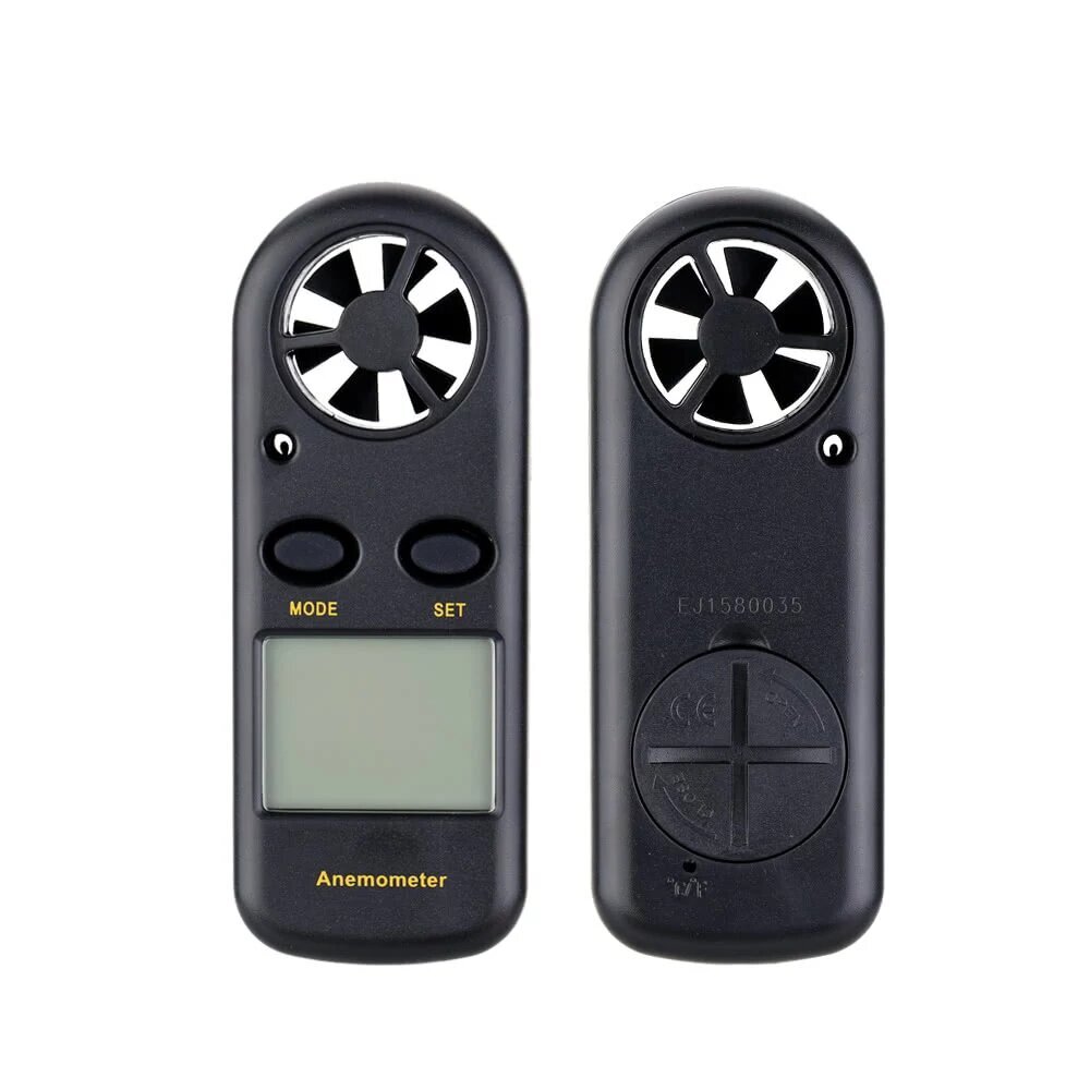 Mini LCD Digital Anemometer Wind Speed Air Velocity Temperature Measuring E8E2