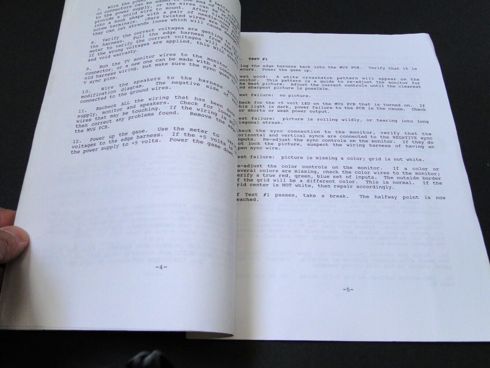 Vintage 1993 Neo-Geo System Universal Conversion Kit Installation Manual