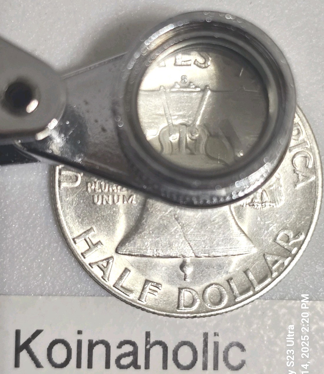 1951 S Franklin Half Dollar AU+ Full Bell Line, Lustrous, Pulled From Storage
